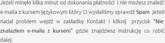 Odbiór Zakupionego Kursu Szkolenia Językowe Świebodzice